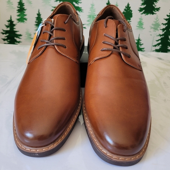New Nunn Bush Men\'s Wide Fit Brown Leather Dress Shoes. main image 8